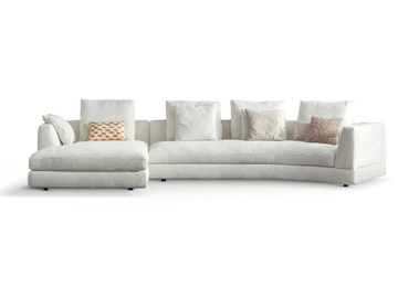 LIAM - Sectional fabric sofa by Bonaldo