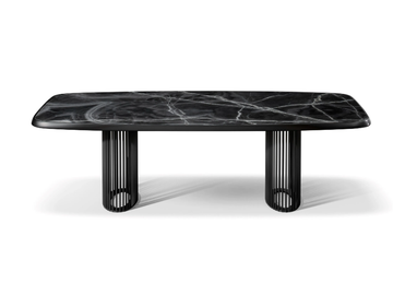 LUNA BIANCA - Barrel-shaped ceramic table by Bonaldo
