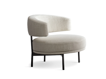 NEUILLY LOUNGE - Upholstered fabric armchair by Bonaldo