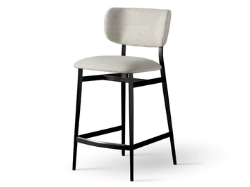 NOOR TOO - Fabric stool with back by Bonaldo
