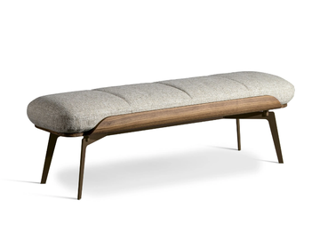 OLOS BENCH - Upholstered fabric bench by Bonaldo