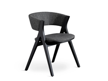 REMO - Fabric chair with ash structure by Bonaldo