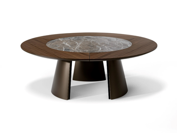 TORII ST - Round table with Lazy Susan by Bonaldo