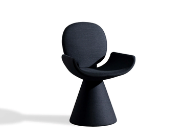 YOUPI - Upholstered fabric chair with armrests by Bonaldo