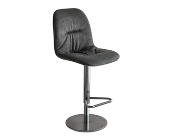CHANTAL - Swivel fabric stool height-adjustable by Bontempi Casa