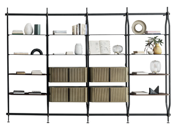 CHARLOTTE - Steel bookcase by Bontempi Casa