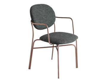 DADA - Fabric chair with armrests by Bontempi Casa