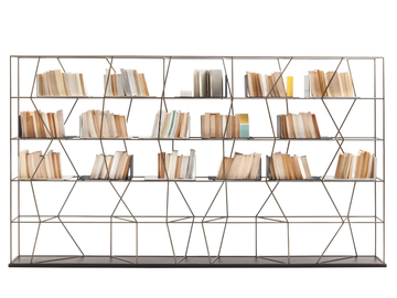 LEXINGTON - Open steel bookcase by Bontempi Casa