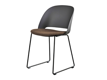 POLO - Sled base polypropylene and fabric chair by Bontempi Casa