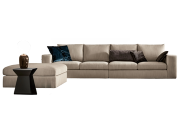 ZENIT PLUS - 4 seater fabric sofa by Bontempi Casa