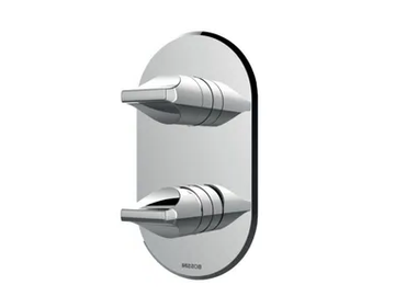 APICE - Single handle shower mixer with plate by Bossini