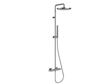 APICE - Thermostatic shower panel with diverter with hand shower by Bossini