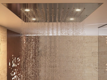 Dream 2 Sprays - RGB CROMOTHERAPY - LED overhead shower with chromotherapy by Bossini