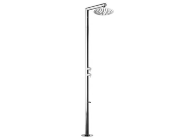 Nek Floor Ø 300 - Floor standing shower panel with overhead shower by Bossini
