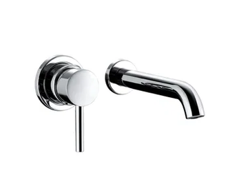 OKI - Design wall-mounted brass washbasin mixer by Bossini