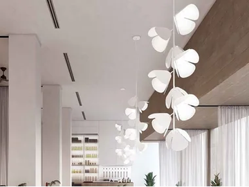 MOD S/73/9L - LED aluminium pendant lamp by BOVER