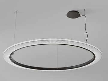 RODA S/200 - LED aluminium pendant lamp by BOVER