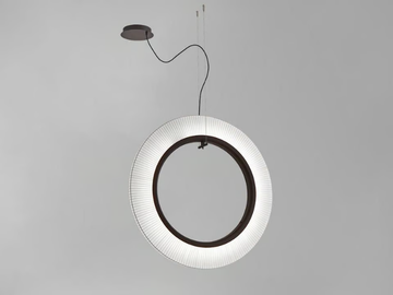 RODA S/90/V - LED aluminium pendant lamp by BOVER