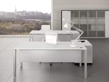 GATE - Height-adjustable sectional office desk with cable management by Bralco