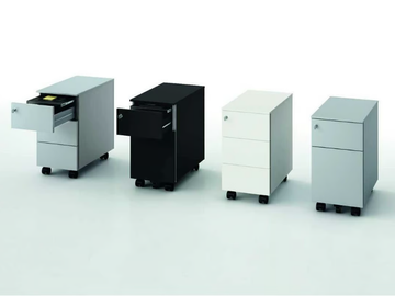 GATE - Modular office drawer unit with castors with lock by Bralco