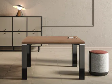 JET EVO - Meeting table with cable management by Bralco
