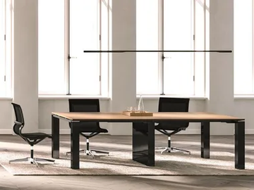 JET EVO - Meeting table with cable management by Bralco