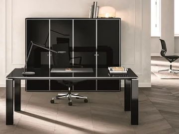 JET EVO - Office desk with cable management by Bralco