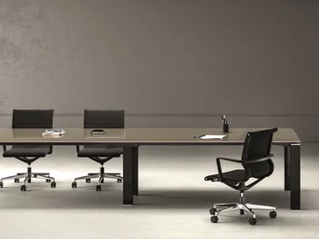 JET EVO - Rectangular meeting table with cable management by Bralco