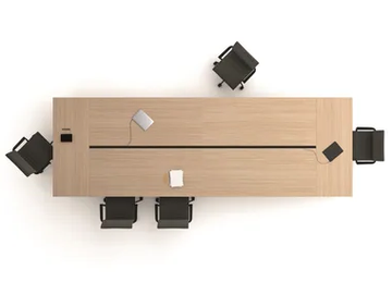JET - Meeting table with cable management by Bralco