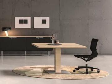 JET - Melamine-faced chipboard meeting table by Bralco