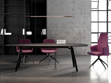 RAIL - Oak meeting table by Bralco