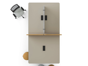 TAKE-OFF EVO / COUNTRY - Multiple workstation desk with cable management by Bralco