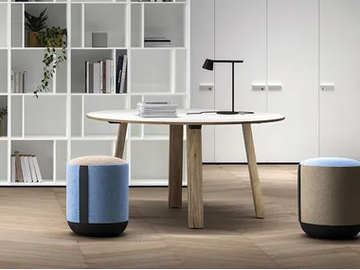 TAKE OFF EVOLUTION COUNTRY - Round meeting table with cable management by Bralco