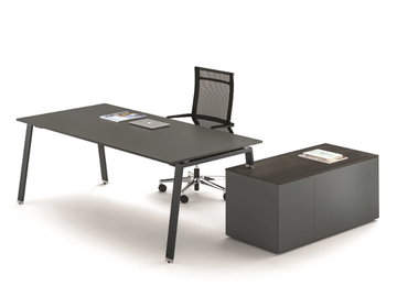 TAKE OFF - Executive desk with shelves by Bralco
