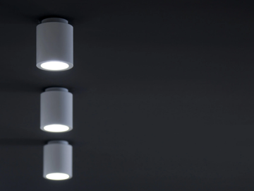CILINDRETTO - LED ceiling aluminium spotlight by Brillamenti