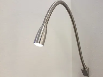 TULIP - LED stainless steel reading lamp by Brillamenti