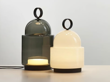 DOME - Blown glass table lamp by BROKIS