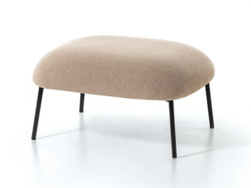 SIT - Low upholstered fabric stool by Bross