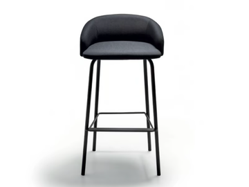 WAM - High fabric stool with footrest by Bross