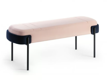 WAM - Upholstered fabric bench by Bross