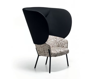 WAM - Upholstered fabric easy chair high-back by Bross