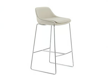 CRONA BAR - Sled base stool with footrest by Brunner