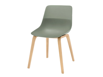 CRONA LIGHT ECO - Shell chair with four-legged frame by Brunner