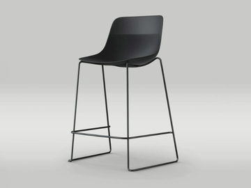 CRONA LIGHT - Stackable sled base high stool by Brunner