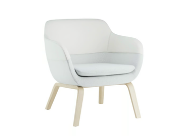 CRONA LOUNGE - Upholstered armchair with armrests by Brunner