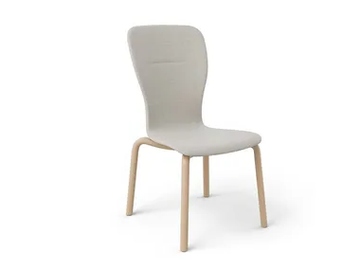 FEEL - Upholstered stackable wooden chair by Brunner