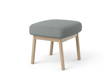 FEEL - Upholstered wooden ottoman by Brunner