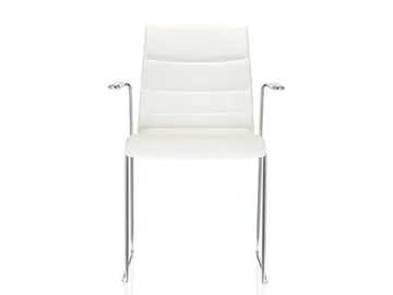 FINA - Leather visitor's chair by Brunner
