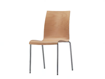 FINA - Stackable wooden chair by Brunner