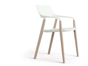 HALM - Stackable chair with armrests by Brunner
